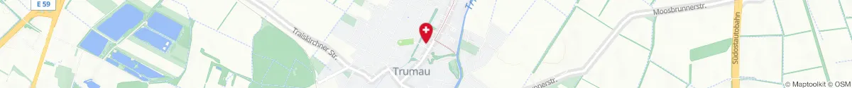 Kartendarstellung des Standorts für Trumau Apotheke in 2521 Trumau